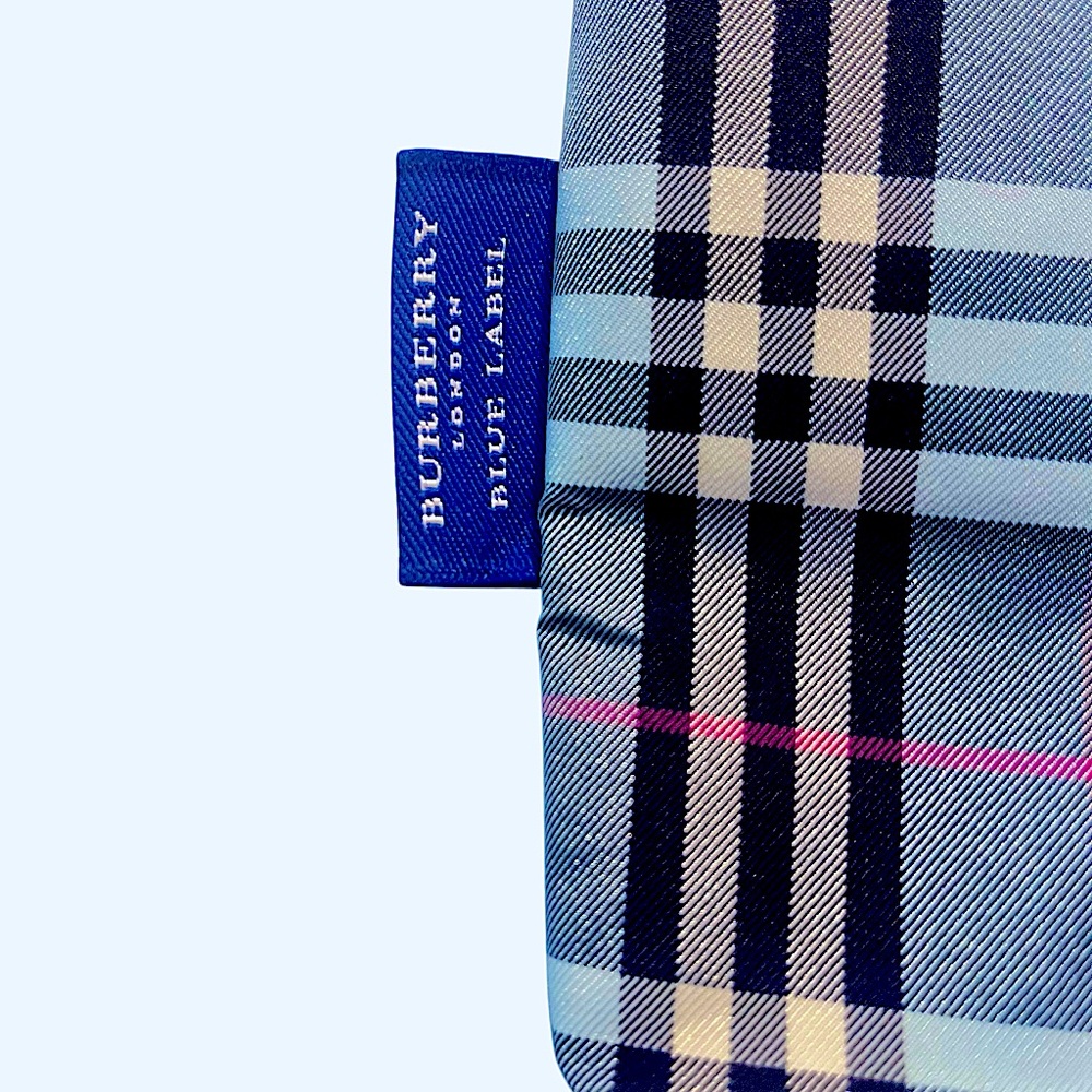 Burberry Blue Label Vintage Plaid Tote Bag – Rare Burberry Japan Line - Picture 15 of 16